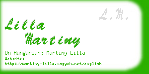 lilla martiny business card
